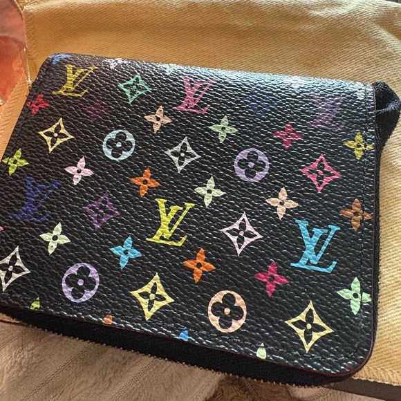 Louis Vuitton Black Multicolor Monogram Wallet - Picture 4 of 12